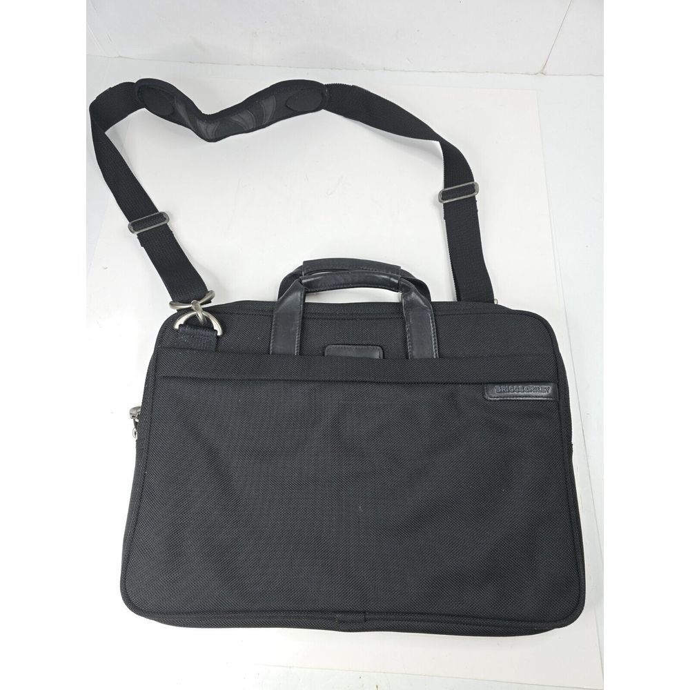 Briggs & Riley Travelware Expandable Laptop Bag‎ Black BB801 Carry On Office